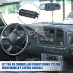 Front Climate Control Module Panel for GMC Sierra Chevy Silverado 1999-2002 599-266/15054697/ 15753264/19244873/ 9361355 Heater A/C Control Switch Air Conditioning Climate Control Module
