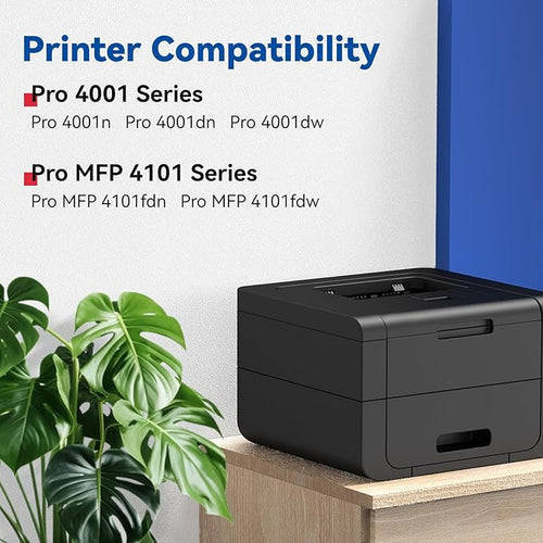 148A Toner Cartridges (2-Pack) Compatible Replacement for HP 148A 148X W1480A W1480X Toner Cartridge Black with HP Pro MFP 4101fdw 4101fdn 4001dw 4001dn 4001n Printer