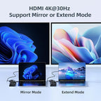 USB C Hub, intpw 9-in-1 USB Multiport Adapter with 4K HDMI, PD 100W, USB-C and 2 USB A 3.0 5Gbps, 2 USB A 2.0, SD/TF Slots for MacBook Pro/Air, iPad Pro, iPhone 15/16 Series