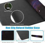 EOBKLAX Mouse Pad,Abstract Space Desk Mat for Desktop,Desk Pad with Non-Slip Base and Stitched Edge,Extended Mousepad for Office and Home 35.4X15.7 Inch
