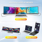 New Upgraded Laptop Screen Extender Portable Monitor, 1080P FHD IPS Screen, Monitor Extender for Laptop, Fit for 13-17" Laptops, Plug & Play Compatiable with Windows/Mac/Android/Switch (14 inch)