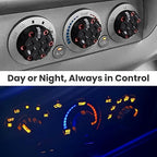 2nd Gen Tacoma Accessories AC Knob Upgrade - 2005,2006,2007,2008,2009,2010,2011,2012,2013,2014,2015 Tacoma Climate Control Dial Mods Set - 2nd Gen Tacoma Mods - for Toyota Interior Replacement Kit