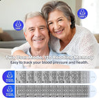 GUAEVER Blood Pressure Monitor Rechargeable Upper Arm Blood Pressure Monitors for Home Use Large Screen Bp Machine with 8.7"-16.5" Bp Cuff, 2x120 Memory, Voice Broadcast Bp Monitor (Black)