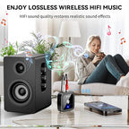 SONRU Bluetooth 6.0 Receiver, Bluetooth Adapter for Old Receiver, Low Latency, 24-Hour Battery Life with AUX 3.5mm/RCA, HiFi Wireless Audio Adapter for Speakers/Home Music Streaming Stereo System