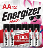 Energizer MAX AA Batteries, 12 Pack, Double A Alkaline Batteries
