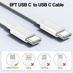 iPhone 17 16 15 Charger,USB C Charger Fast Charging,2Pack Dual Port Fast Wall Chargers Block with 6FT USB C Cable for iPhone 17 Pro Max/17 Pro/17/Air/16 Pro Max/16 Plus/16e/15/iPad Pro/Air/Mini/AirPod