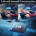 Wireless HDMI Transmitter and Receiver 328ft/100m Extender 4K Decode Input 1080P Output Plug&Play Low-Latency Dual-Band 2.4G/5.8G for Video and Audio to Monitor from PC/Projector/TV Box