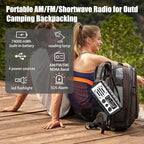 QAUYYW Emergency Radio, 20000mAh/74000mWh Weather Radio, Solar Hand Crank Radio with AM/FM/NOAA/SW Weather,Flashlight & Reading Lamp, SOS Alarm, Phone Charger for Indoor Outdoor Emergency
