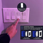 RunLessWire Click for Philips Hue – Battery-Free Wireless Smart Light Switch, 30ft Range – Works Natively with Philips Hue Bridge – Wall Mount Kinetic Switch - Decora Style, Black