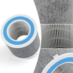 2 Pack Filter Replacement for Shark HP100 HP102 HP102PET - Clean Sense True HEPA Filters - Compare Part HE1FKPET HE1FKBAS HE1FKBASMB