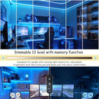 Aalnfe Blue Led Lights Strip Indoor Rope Lights Easy DIY Cuttable Strip Lights for Fish Tank Bar Room Bathroom Living Room Kitchen Ceiling Wall Vanity Mirror Decor