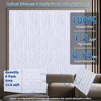 BSHEAD 12 Pack Large Fold Soundproof Wall Panels,12 x 12 x 0.47 in Sound Proof Foam Panels for Walls, 1.2lb/ft³ High Density, Thicker 0.47in, Acoustic Panels, Sound Dampening Panels Gray