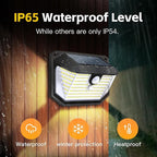FAXBOX Solar Lights Outdoor Motion Sensor, 178 LED 300LM Waterproof IP65, Wall Mounted Security Light with 3 Modes, 270° Wide AngleWide Angle, Solar Powered for Garden, Yard, Patio, Front Door(8Pack)
