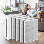 NXBHG Vital 100 Replacement Filter Compatible with Levoit Vital 100 Air Purifier, 3-in-1 Replacement Filter and High-Efficiency Activated Carbon Filters, Part Number Vital 100-RF, 4 Pack.