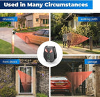 Solar Wireless Driveway Alarm, Outdoor Motion Sensor Detector Alarms Driveway Alert System 2000ft Long Range with Rechargeable Battery, Outside Weatherproof/Expandable (1 Receiver and 2 sensors)