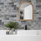 Vamos Tile 100-Piece Peel and Stick Backsplash Seamless Tile,3''x6'' Distressed Wood PVC Subway Tile,Stick on Backsplash for Kitchen/Bathroom/Laundry Room