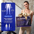 Heyelax Leg Compression Massager for Circulation and Pain Relief FSA, Recovery Boots Sleeve for Fast Therapy, Cordless Leg Massager with Heat as Ideal Gifts for Men Women (Large,2-Pack)