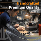 AA AUDIO ACCESSORY Gold Series Star Quad XLR Cables 10ft「Gold Plated Neutrik Connectors」 Handmade Microphone Cable with Kevlar-Reinforced Nylon Braided, 100% Coverage OFC Braided and Al-Foil Shield
