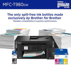 Brother INKvestment Tank 980 Wireless and Ethernet Color Inkjet All-in-One Printer with Multipurpose Tray | Includes up to 3 Years of Ink in-Box(1) and 3-Year Limited Warranty(2) (MFC-T980DW)