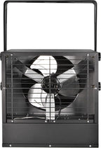 Comfort Zone 10,000W Hard-Wired Garage Heater – Industrial & Commercial Ceiling Mount, 240V Fan-Forced Heater with Remote, Digital Thermostat, Timer, 2 Heat Settings, Overheat Protection, Black