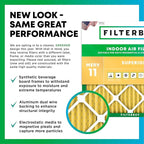 Filterbuy 19.5x19.5x1 Air Filter MERV 11 Superior Pet & Allergy Defense (6-Pack), Electrostatic Pleated HVAC AC Furnace Filters Replacement, Made in USA (Actual Size: 19.50 x 19.50 x 0.75)