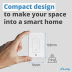 Shelly Plus Wall Dimmer UL | WiFi Smart Wall Dimmer Switch | Home Automation | Bluetooth Gateway | Compatible with Alexa, Home Assistant & Google | No Hub Required | Dimmable Lights (4 Pack)