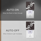 Smoaffly Octopus Night Light Plug-in LED Nightlights Auto Sensor Night Lamp Dusk-to-Dawn Lamp Home Decor for Nursery Children Girls Boys
