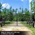 Mighty Mule MM572W HD Dual Arm Gate Openers 12 V Wireless AC/Battery Powered Automatic Gate Opener