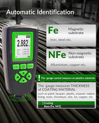 Digital Coating Thickness Gauge CM-208FN / Automatic Thickness Paint Meter for Steel and Aluminum with Resolution 0.001mils /0.1um (Fe/Al)