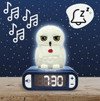 LEXiBOOK, Hedwig, Hedwig Nightlight Alarm Clock, Sounds and Melodies, Backlit LCD Screen, Luminous, Snooze, RL800HP1