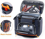 FRECOLSH Travel Carrying Case Compatible with Jackery Explorer 300/240/160, Portable Power Station Storage Case with Water- proof Bottom and Front Pockets for Jackery Accessories Solar Generator