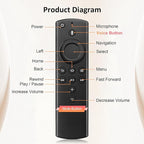 Replacement Voice Remote Control with Power and Volume Control fit for Fire-Smart TVs Stick 4K,fit for TVs Stick,fit for (1st Ge/2nd Gen) TVs Cube,and fit for 3rd Gen Smart TVs,Not for Samsung TV