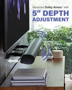 SANUS Extendable Soundbar Wall Mount for Sonos Arc & Sonos Arc Ultra Soundbar – 5” Depth Adjustment Optimized for Dolby Atmos - Black Speaker Mount