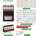 CVC Word Builder Desktop Pocket Chart with 107 Phonics Flash Cards, Kids Word Builder Games for Learn to Read CVC CVCC CCVC Words, Phonics Learning Tool for Preschool Kindergarten Classroom.