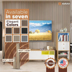 Avana Acoustic Wood Wall Panels – 94.4 x 12.6 Inch White Oak Acoustic Panels 4 PCs – Wall Panels For Interior Wall Decor for Homes, Offices, Studios – Pleasing Design Wood Panels For Wall