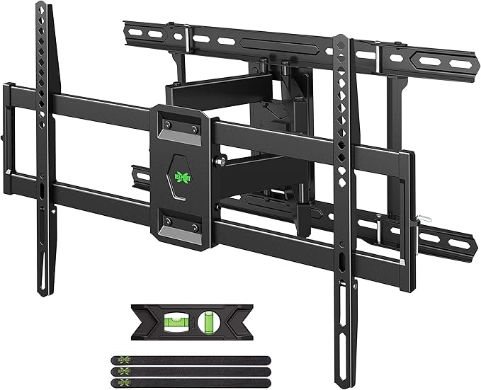 USX Mount UL Listed TV Wall Mount for 42"-85" TVS, Fits 16" 18" or 24" Studs, Full Motion TV Mount Swivel Tilt Extension TV Bracket with Dual Articulating Arms, Max VESA 600x400mm, Load 110lbs
