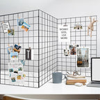 Koretech Grid Wall Panels 3 Pcs, Commercial Grade Gridwall Panels, Metal Grid Wall Panel Display Stand, You Can DIY 6 Pack 2'x3' or 3 Pack 2'x6' (Black)