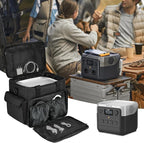 LEFOR·Z Carrying Case Compatible with Jackery Explorer 1000 v2/ECOFLOW River 2/River 2 Max 500/River 2 Pro/BLUETTI Elite 100 V2,Portable Power Station Travel Bag for Charging Cable and Accessories