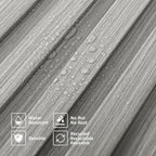 Art3d Slat Wall Panels, WPC Soundproof 3D Wall Paneling for Interior Wall Decor, TV Background, 8-Pack 96 x 6 in. Gray Oak