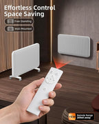 YEW Space Heaters for Lagre Room, Convection Infrared Electric Heater with 360° Whole-Room Heating, Thermostat, 24H Timer, Heaters with Tip-over & Overheat Protection for Indoor Use