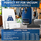 20 Pack 3D Airclean GN Vacuum Bags for Miele Complete C3, Classic C1, Complete C1, Complete C2, S2, S5, S8 Series Canister Vacuum Cleaner, Anti Allergy Dust Bag with 5x Motor Protection 5x Air Filter