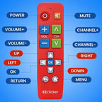 Samsung Replacement TV Remote Compatible with Samsung TV's ONLY (Red) Big Button TV Remote Control, Simplified and Easy to Use (2xAAA Batteries not Included)