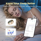 Enamel Craft Smart Ring for Women & Men - No Subscription Fee Fitness Tracker with Sleep Tracking, Heart Rate, SpO2 - IP68 Waterproof for iPhone Android - Activity Tracker, Remote Camera Size9