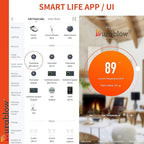 Durablow SH3002-RH On/Off WiFi Gas Fireplace Remote Control for Millivolt Valve, Smart Home, Compatible with Alexa, Google Home, Siri (Timer + Thermostat + Programmable + Remote Handset)