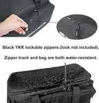 Rockville UT-BAG10 DJ Utility/Cable Bag, 10 Compartments, Padded Straps, Water-Resistant, Lockable Zippers, Perfect for DJs, Events, Gear & Cables