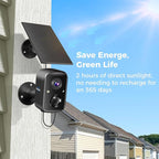 Hiseeu Security Cameras Wireless Outdoor, 2pcs Solar Powered 3K 4MP Surveillance WiFi Cameras for Home Security Outside, PIR/AI Motion Detection, Waterproof, Color Night Vision, 2-Way Audio, Black
