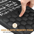 BOCHEERY Ergonomic Mouse Pad Wrist Support,Upgrade Mousepad with Massage Design,Non-Slip PU Base Desktop Mouse Pads for Pain Relief, Computer, Office & Home,12 x 8 in（F-Inspirational Quote）