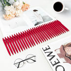 Aozora Pens Bulk 30 Pack Red Click Pens No Bleed Wholesale Retractable Ballpoint Pens Medium Point,Smooth Ink Pens for Journaling School Office Supplies 1.0MM Red Ink