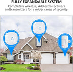Motion Sensor Door Chime, METAK Wireless Motion Detector Alarm Indoor for Business When Entering/Home Doorway/Store Entrance/Garage Security, Pet/Elderly/Dementia Monitoring Buzzer,PIR Door Entry Bell