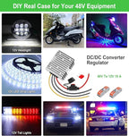 EAGWELL 48V to 12V Converter 10A 120W Golf Cart 48V 36V to 12V Converter Voltage Regulator Reducer Transformer with Fuse Power Supply for Golf Carts Scooters RVs Boats